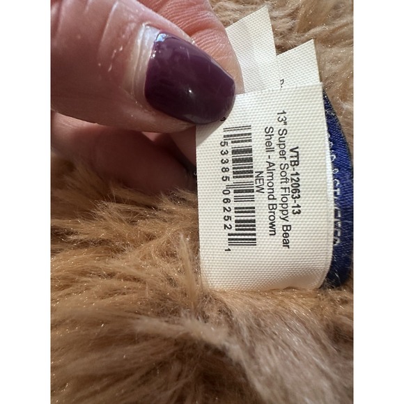 Vermont Teddy Bear Brown Shaggy Plush Bear 13" Stuffed Animal Soft - Picture 10 of 10